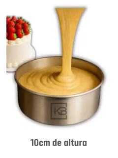 MOLDE 10CM DE ALTURA DE ALUMINIO REDONDO