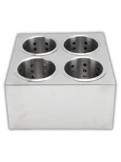 SOPORTE 4 CAVIDADES + CILINDRO PORTA CUBIERTOS WINCO