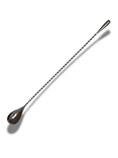 CUCHARA COCTELERA NEGRA LAGRIMA 30CM