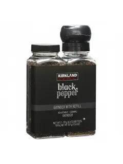 PIMIENTA NEGRA CON REFIL Y MOLINO 357GR KIRKLAND