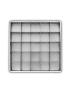 BANDEJA CORTADORA 36X36X2CM 25 BROWNIE 7CM GRANDE