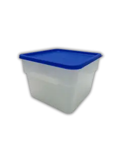 ENVASE TRANSPARENTE C/TAPA 12LT 28X21CM CAFERRA