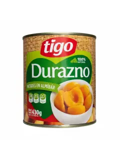 MELOCOTONES EN ALMIBAR 830GR TIGO