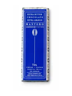 CHOCOLATE 75% SIN AZUCAR 250GR MANTORO