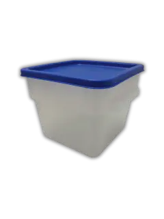 ENVASE TRANSPARENTE C/TAPA 6LT 22X19CM CAFERRA