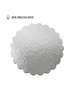 DISCO #8/20CM PLATEADO NACIONAL