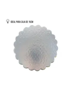 DISCO #6/16CM PLATEADO NACIONAL