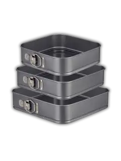 SET MOLDE DESMOLDABLE CUADRADO PEQ 3PC 18/20/22 AEC