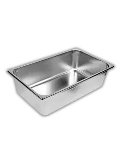 BANDEJA 1/1 ACERO INOXIDABLE 52.5X32.5X10CM CON TAPA