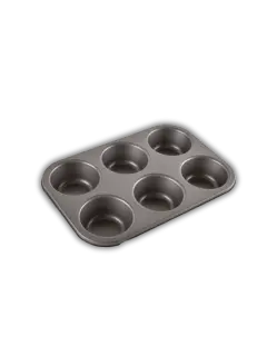 MOLDE 6 CUPCAKES ALFAHOGAR ANTIADHERENTE