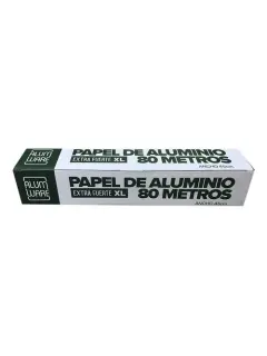 PAPEL ALUMINIO EXTRA FUERTE XL 45CMX80MTS ALUMWARE