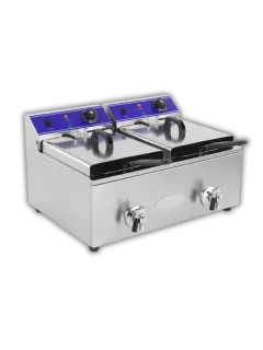 FREIDORA ELECTRICA DOBLE INDUSTRIAL 220V/3000W 6+6L