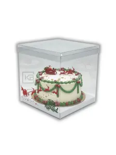 CAJA DE ACETATO NAVIDAD