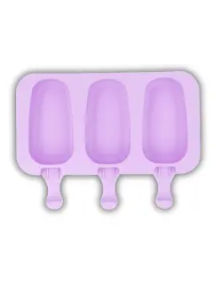 MOLDE PALETA DE SILICON LISA 3 CAVIDADES -40/230°C