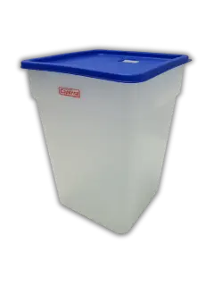 ENVASE TRANSPARENTE C/TAPA 22LT 28.5X40CM CAFERRA